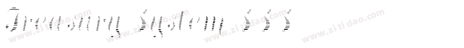 Treasury System SSS字体转换